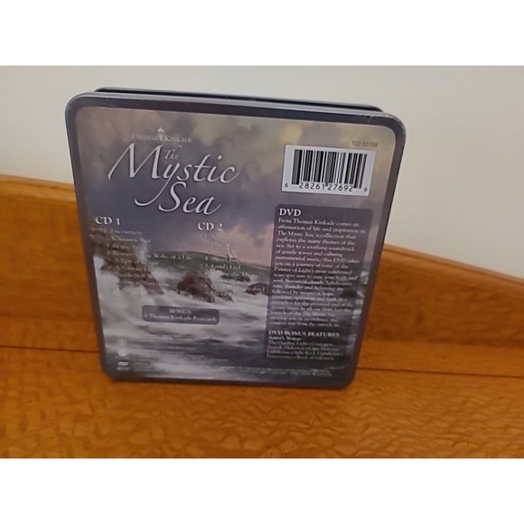 Thomas Kinkade CD DVD Set Mystic Sea Gift Tin Postcards - Picture 3 of 9